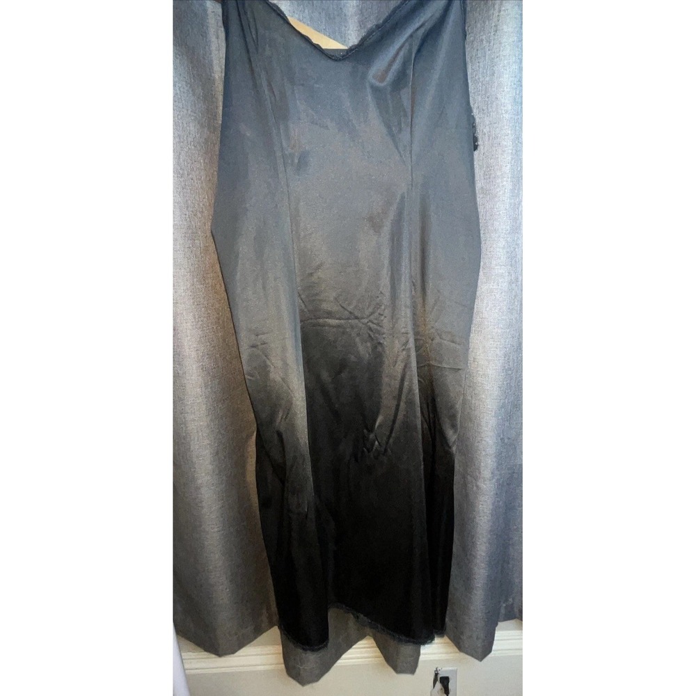 Vintage Camelot Women's Black Lace Slip Dress Lingerie  Size 38